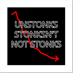 Unstonks Stonksn't Not Stonks Bear Gang Posters and Art